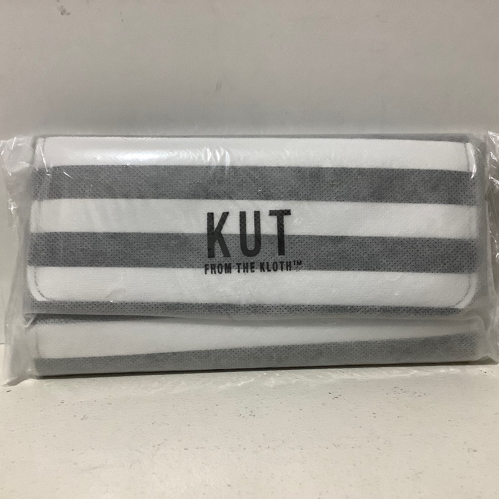 Kut From The Kloth Slim Striped Wallet Trifold Black/White New Sealed 8”x4”